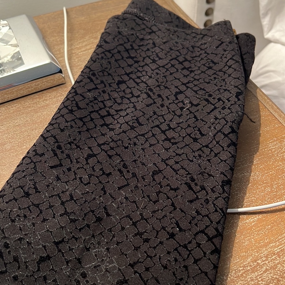Topshop Velvet-Embossed Leggings